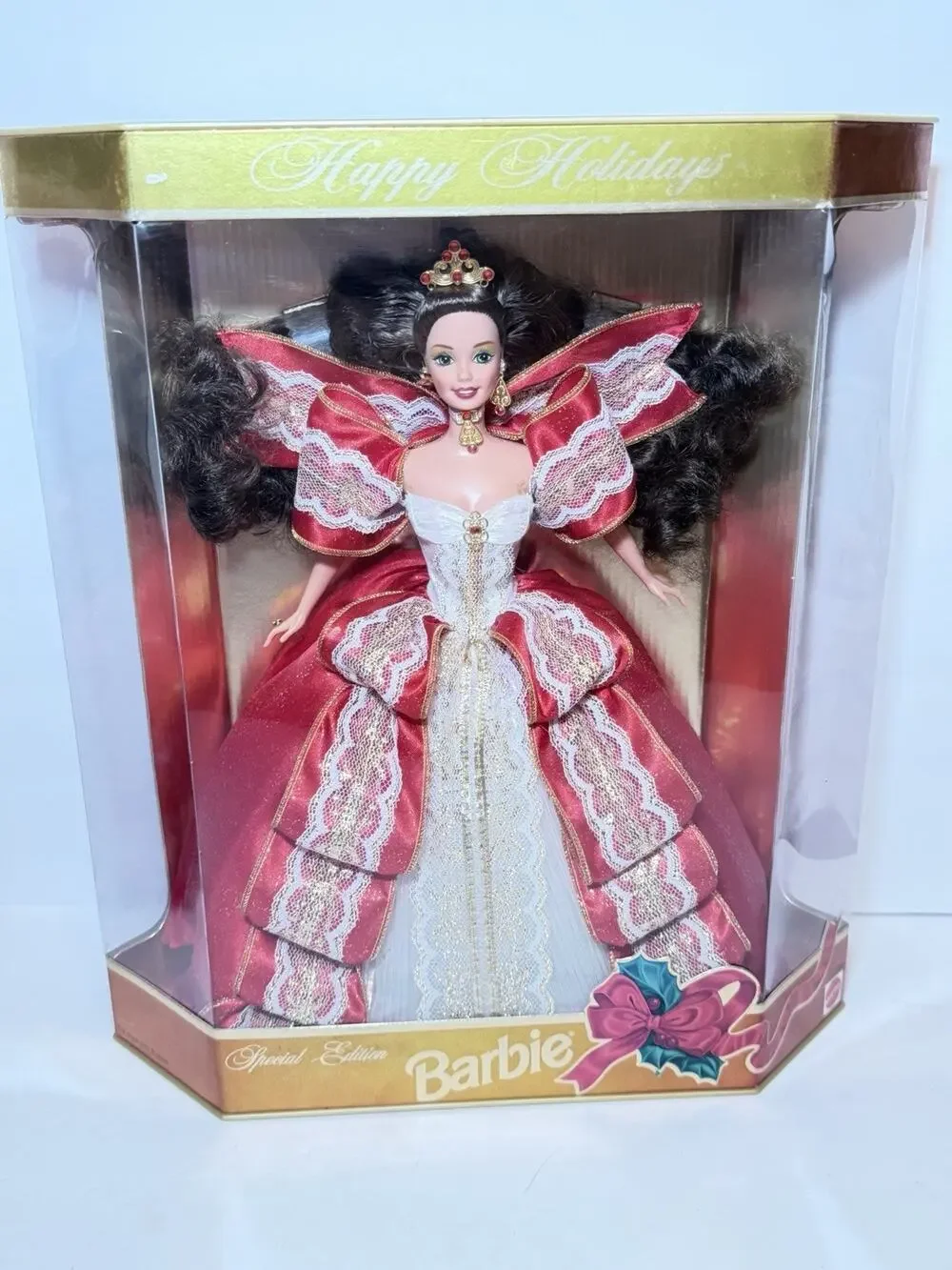 Barbie Happy Holidays Special Edition RARE *GREEN EYES* Mattel #17832 MINT NIB!